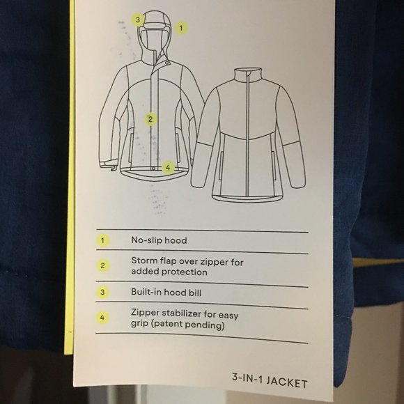 ALL IN MOTION "3 in 1" Boys Jacket  🧥 NEW WITH TAGS!   S(6/7) - Picture 6 of 11
